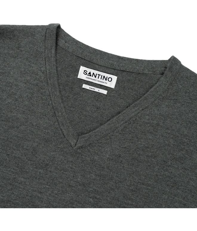 Santino Pullover Porto Dark Grey, S
